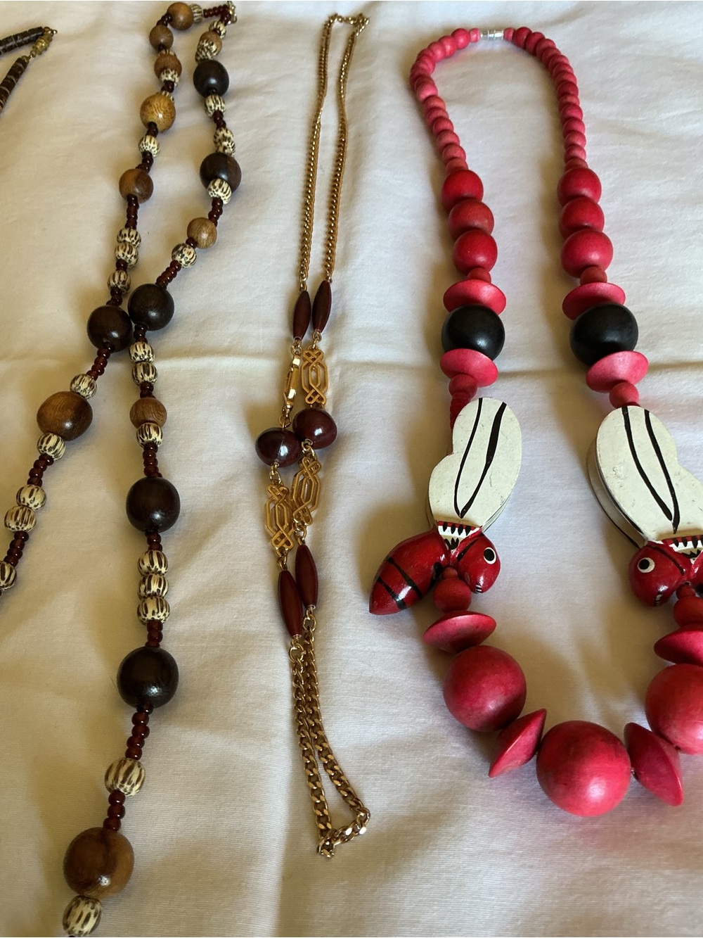 Wood and Glass Women's Necklace Bundle - Picture 3 of 4